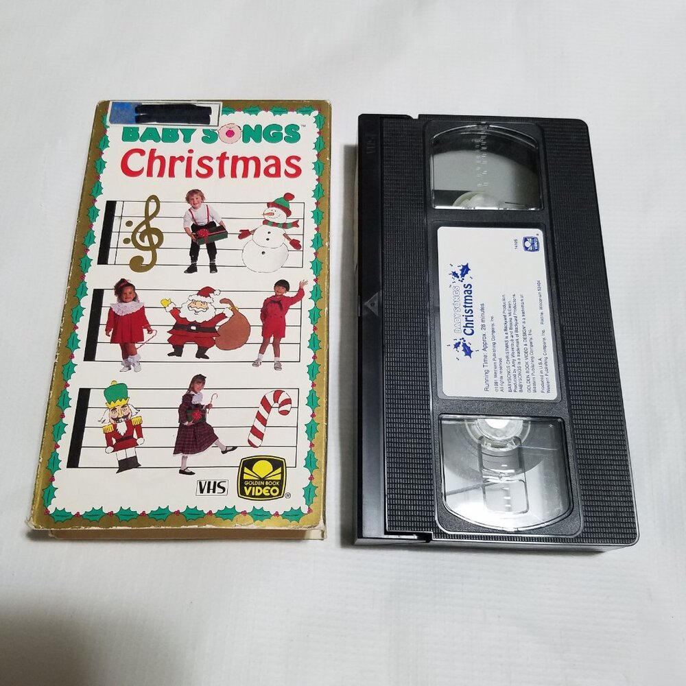 Baby Songs Christmas Golden Book Video VHS Tape - Bundle & Save Santa Rudolph